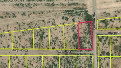 Photo 2: 2D GIS Corner Parcel Boundary (Ventura Rd SE & Azul Rd SE)